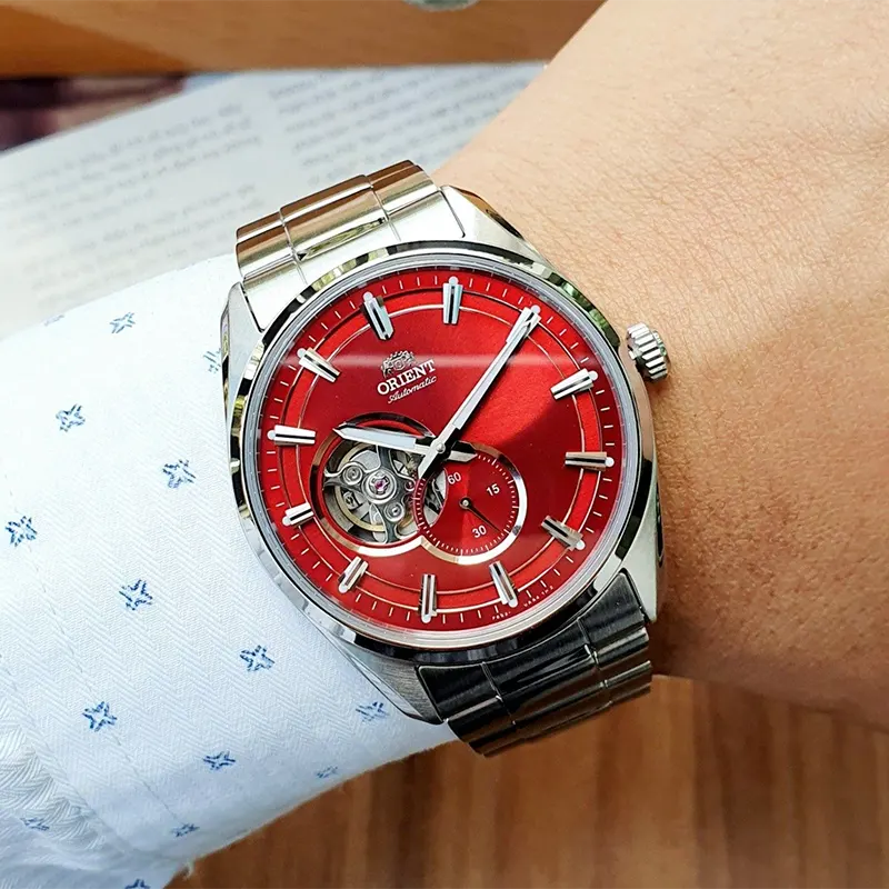 Orient Contemporary Semi-skeleton Red Dial Men's Watch | RA-AR0010R